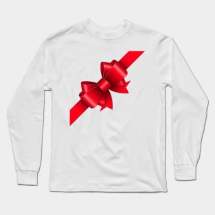 Red bow symbol Long Sleeve T-Shirt